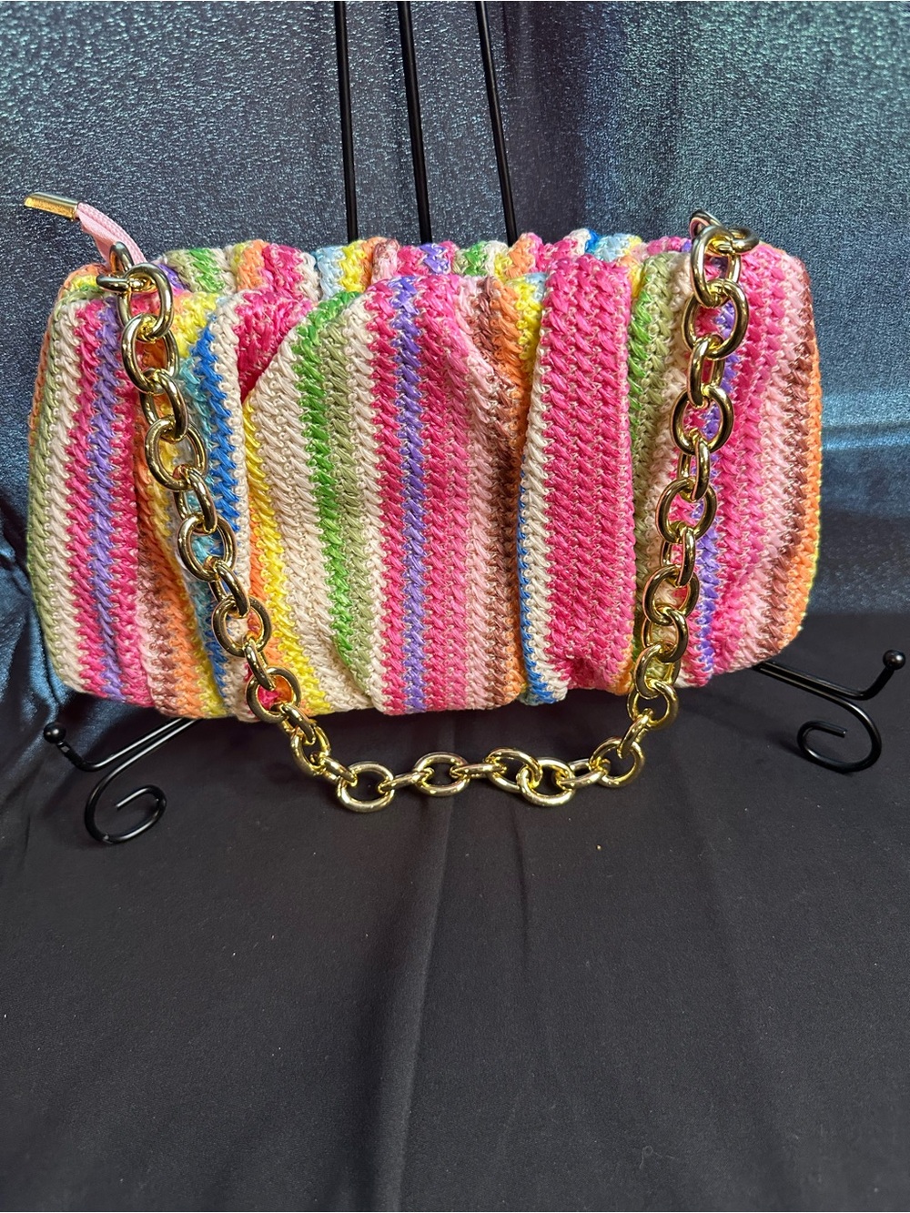 Women Boho Straw Small Summer Purse